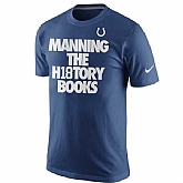 Indianapolis Colts Peyton Manning Nike History Books Name x26 Number WEM T-Shirt - Royal Blue,baseball caps,new era cap wholesale,wholesale hats